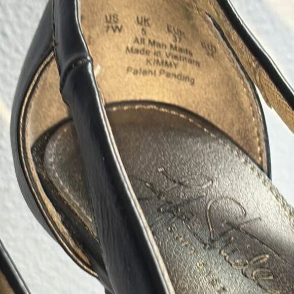 Life Stride Elegant Black Women’s Heels w Cut Out Back size 7W - Picture 7 of 8